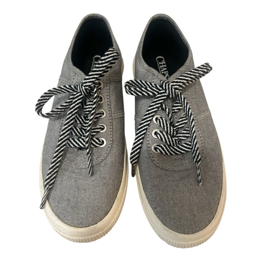 CHAPS CAELYN GREY TENNIS SHOES SZ 6.5B (NARROW) EUC
